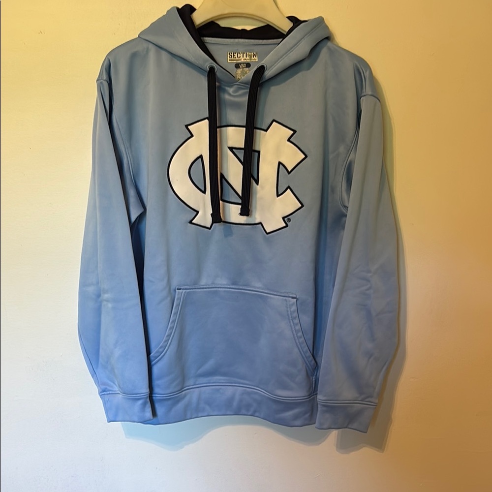 Blue Hoodie with Logo UNC TARHEELS Large 42/44